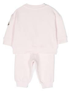 Moncler Enfant Trainingspak met logoprint - Roze