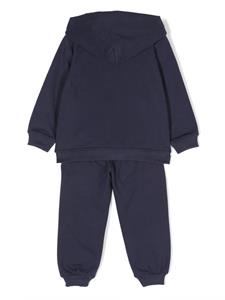 moschinokids Moschino Kids Hoodie met logoprint - Blauw
