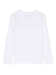 Missoni Kids T-shirt verfraaid met stras - Wit