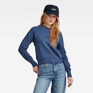 G-Star RAW Raglan Logo Sweater - Midden blauw - Dames