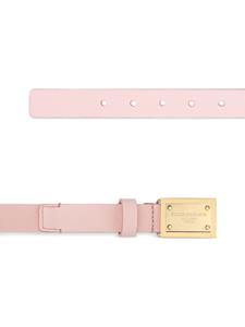 Dolce & Gabbana Kids Riem met logoplakkaat - Roze