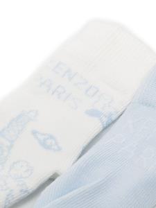 kenzokids Kenzo Kids Twee paar sokken met logoprint - Blauw