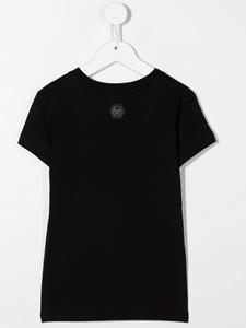 philipppleinjunior Philipp Plein Junior T-shirt met logo - Zwart