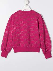 albertaferrettikids Alberta Ferretti Kids Sweater met logoprint - Roze