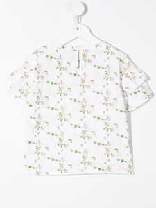 philosophydilorenzoserafinikids Philosophy Di Lorenzo Serafini Kids T-shirt met bloemenprint - Wit