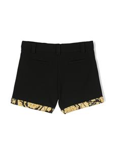 versacekids Versace Kids Shorts met barokprint - Zwart