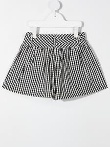 Monnalisa Geruite shorts - Zwart