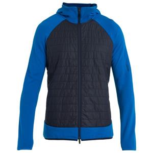 Icebreaker  Quantum Hybrid L/S Zip Hoodie - Merinovest, blauw