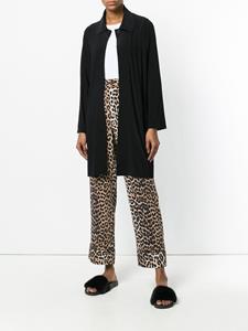 Norma Kamali collared long-line cardigan - Zwart