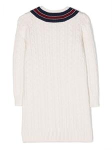 poloralphlaurenkids POLO RALPH LAUREN KIDS Kabelgebreide jurk - Wit