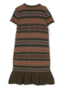 poloralphlaurenkids POLO RALPH LAUREN KIDS Gebreide midi-jurk - Groen