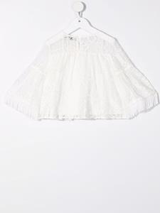 TWINSET Kids Tuniek met franje afwerking - Wit