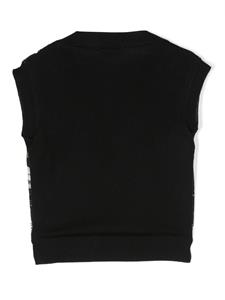moschinokids Moschino Kids Vest met print - Zwart