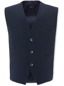 Moustache Gilet en vlinderdas - Blauw