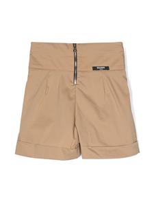 balmainkids Balmain Kids Shorts met knopen - Beige