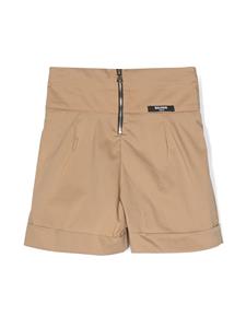 Balmain Kids Shorts met knopen - Beige