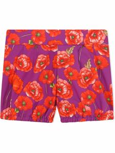 dolce&gabbanakids Dolce & Gabbana Kids Geplooide shorts - Paars