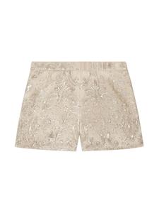 dolce&gabbanakids Dolce & Gabbana Kids Shorts met jacquard - Beige