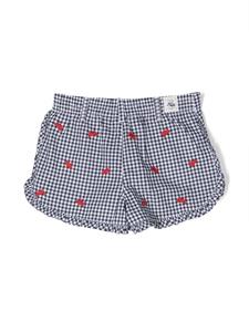 Ralph Lauren Kids Geruite shorts - Wit