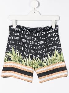 Monnalisa Shorts met print - Zwart