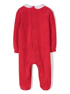 ilgufo Il Gufo Romper met geborduurd logo - Rood