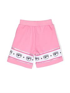 Chiara Ferragni Kids Shorts met logoband - Roze