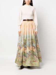 ZIMMERMANN Rok met print - Beige