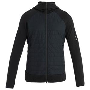 Icebreaker Merino Quantum Hybrid Zip Hoodie Men´s (Maat - M, Kleur - Black)