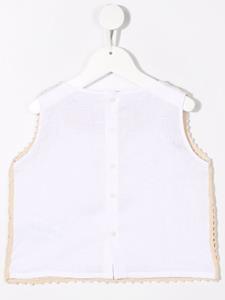 ilgufo Il Gufo Mouwloze blouse - Wit