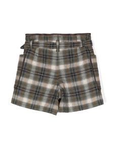 brunellocucinellikids Brunello Cucinelli Kids Geruite shorts - Beige