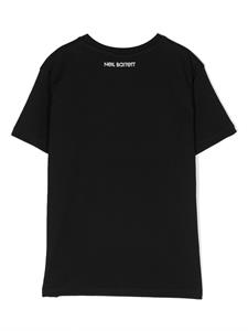 neilbarrettkids Neil Barrett Kids T-shirt met grafische print - Zwart