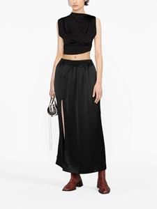 Y-3 Maxi-rok met zijsplit - Zwart
