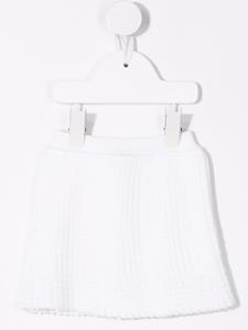 littlebear Little Bear Ribgebreide mini-rok - Wit