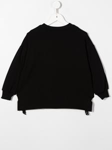 chiaraferragnikids Chiara Ferragni Kids Sweater met geborduurd patroon - Zwart