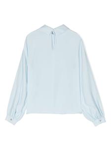 Simonetta Top met Peter Pan kraag - Blauw