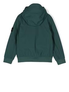 stoneislandjunior Stone Island Junior Jack met logopatch - Groen