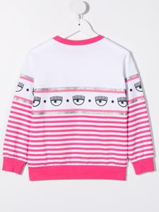 chiaraferragnikids Chiara Ferragni Kids Gestreepte sweater - Roze