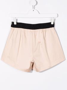 Moncler Enfant Shorts met logo taille - Beige