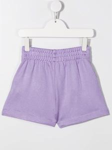 moschinokids Moschino Kids Shorts met logoprint - Paars