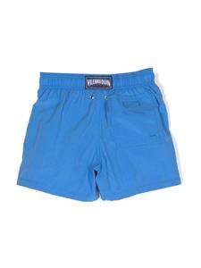 Vilebrequin Kids Shorts met geborduurd logo - Blauw