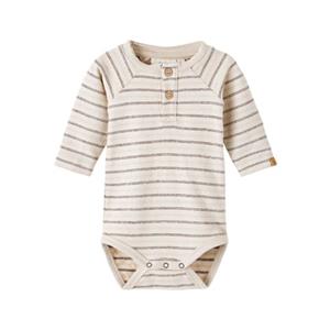 LIL ATELIER Lil'Atelier Lange Mouw Bodysuit Nbmriman Mist