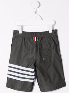 thombrownekids Thom Browne Kids Zwembroek met print - Grijs