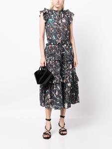 ullajohnson Ulla Johnson Rok met ruches - Blauw