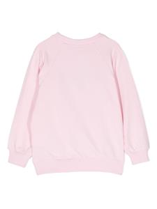chiaraferragnikids Chiara Ferragni Kids T-shirt verfraaid met logo - Roze