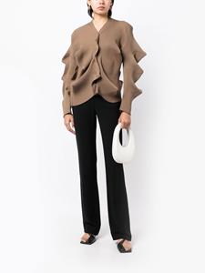JNBY Vest met golvend detail - Bruin