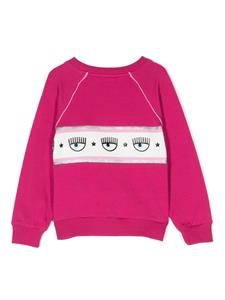 chiaraferragnikids Chiara Ferragni Kids Sweater met logoband - Roze