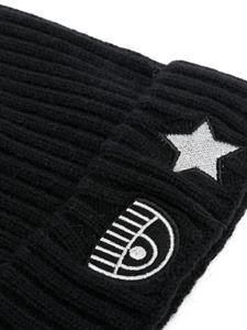 chiaraferragnikids Chiara Ferragni Kids Muts met logopatch - Zwart
