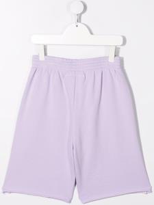 mm6maisonmargielakids MM6 Maison Margiela Kids Trainingsshorts met logoprint - Paars