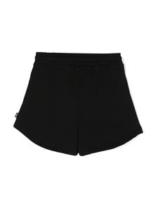 Shorts met logoprint - Zwart