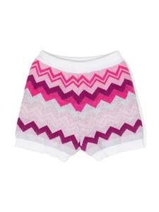 missonikids Missoni Kids Shorts met zigzag-patroon - Roze